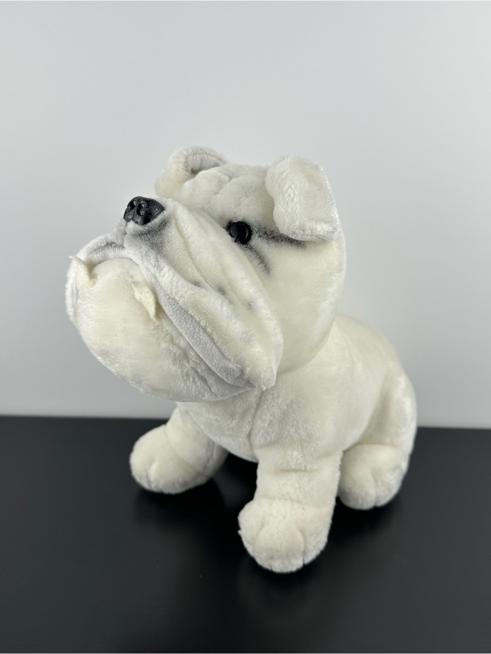 Dakin RARE 1985 Vintage Fun Farm White Bulldog Puppy 10β Plush Bull Dog